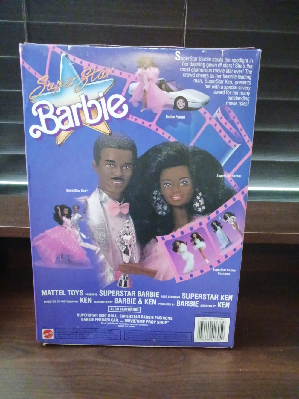 Barbie Superstar African American Doll in Pink Feathered Gown
